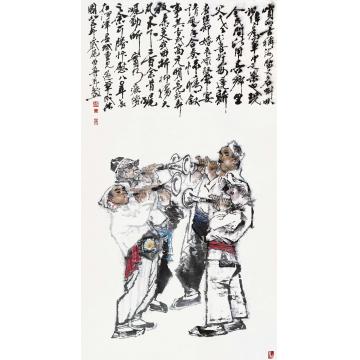 杨力舟国画人物农乐图 字画之家