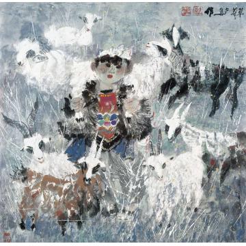 杨力舟国画人物草青青字画之家