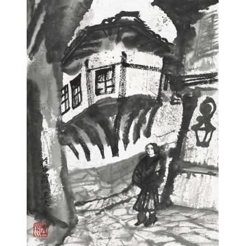 杨力舟国画人物保加利亚速写·布罗沃迪夫字画之家