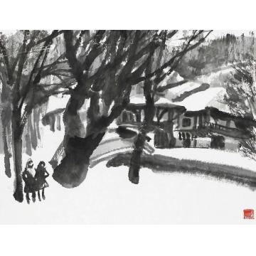 杨力舟国画人物保加利亚速写·布罗沃迪夫字画之家