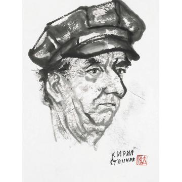 杨力舟国画人物保加利亚速写·索菲亚市民字画之家