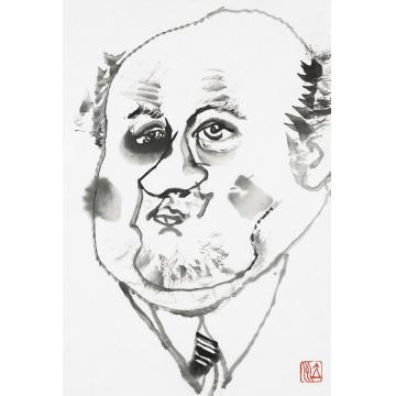 杨力舟国画人物保加利亚速写·索菲亚市民字画之家