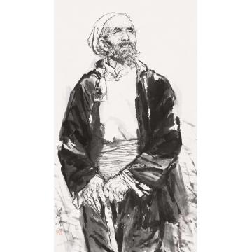 杨力舟国画人物牧羊人字画之家