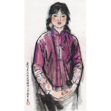 杨力舟国画人物禹门口中学生字画之家
