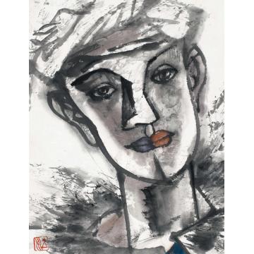 杨力舟国画人物陕北牧童001字画之家