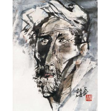 杨力舟国画人物黄土高原人字画之家