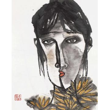 杨力舟国画人物山菊字画之家