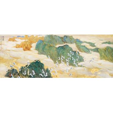 杨力舟国画山水山河颂字画之家