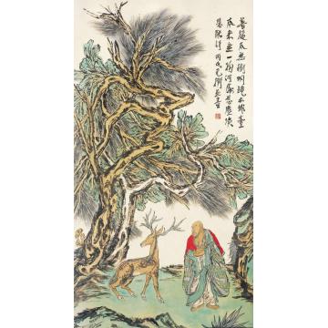范扬国画人物菩提本无树字画之家