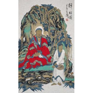 范扬国画人物禅悟图字画之家