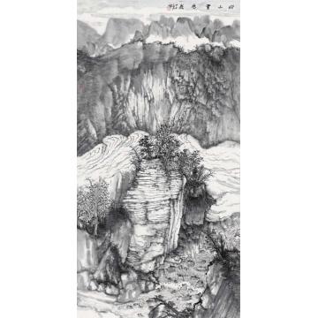 何加林国画山水崂山书卷岩字画之家