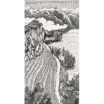 何加林国画山水守望葡萄园字画之家