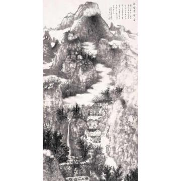 何加林国画山水闲云叠嶂字画之家
