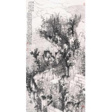 何加林国画山水沧浪亭图字画之家