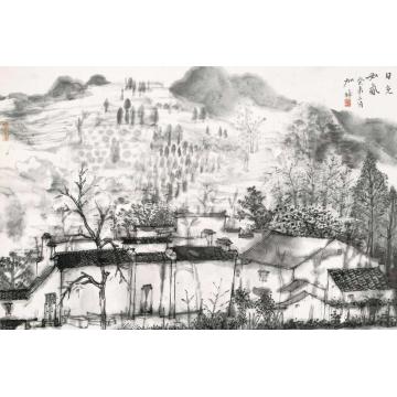何加林国画山水日光如氤字画之家