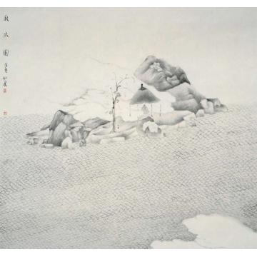 何加林国画山水秋水字画之家