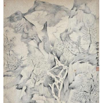 何加林国画山水幽谷字画之家