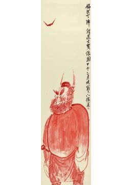 徐里国画人物福从天降字画之家