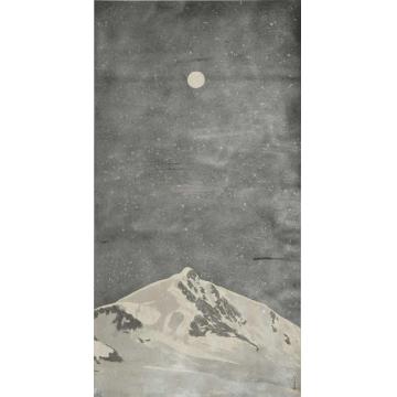 徐里月下雪山静006字画之家