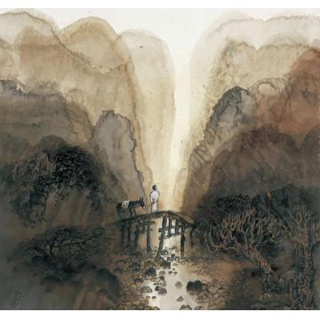 王迦南蔡小丽远望夕阳（二）字画之家