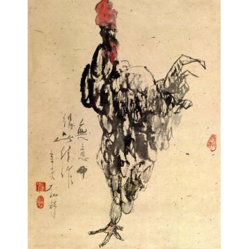 刘勃舒国画花鸟鸡字画之家