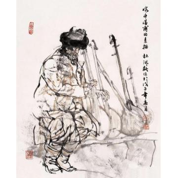 杜滋龄国画人物喀什噶尔的素描字画之家