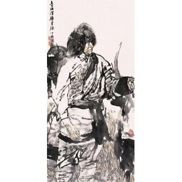 杜滋龄国画人物青海泽库草原字画之家