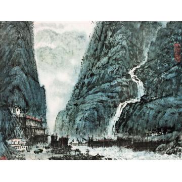 张凭国画山水山河咏组画·立壁截流字画之家