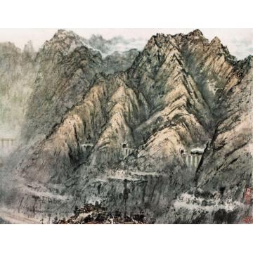 张凭国画山水山河咏组画·车越重山字画之家