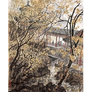 张凭国画山水颐和园一角字画之家