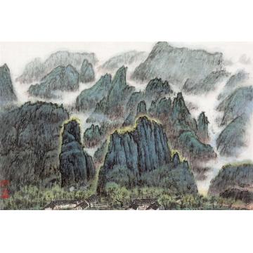 张凭国画山水京郊雨后字画之家