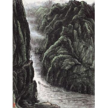 张凭国画山水夔峡字画之家