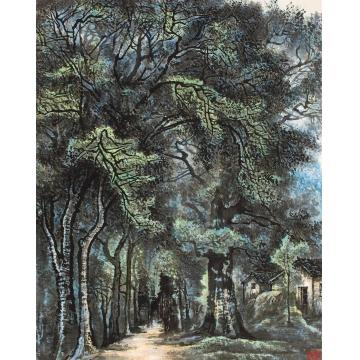 张凭国画山水玉泉寺外字画之家