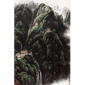 张凭国画山水黄山北海宾馆字画之家