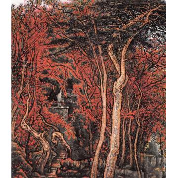 张凭国画山水香山水泉院字画之家
