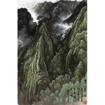 张凭国画山水黄山翠谷字画之家