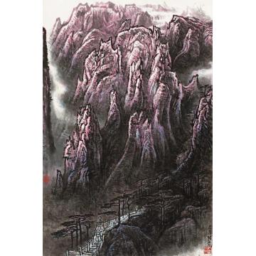 张凭国画山水黄山白鹅岭字画之家