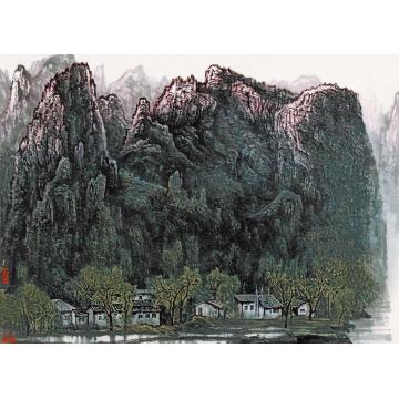 张凭国画山水桂林甲山字画之家