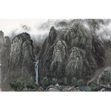 张凭国画山水杨堤云雨字画之家