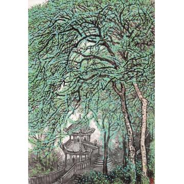 张凭国画山水阳朔春阴字画之家
