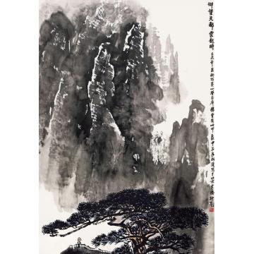 张凭国画山水仰望天都云起时字画之家