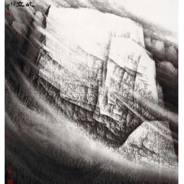 张凭国画山水屹立字画之家