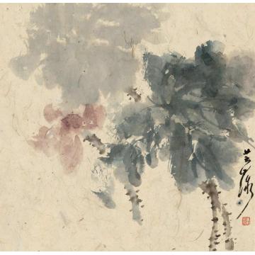 鹿芸薇薄雾笼荷香字画之家
