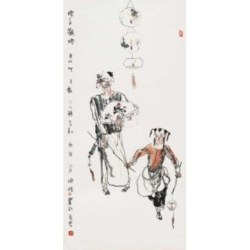 陈涤国画人物大观灯字画之家