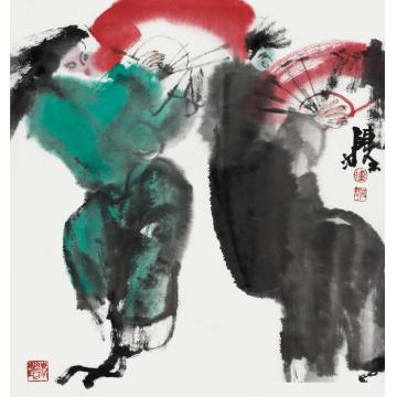 陈涤国画人物二人转字画之家