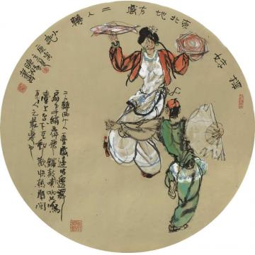 陈涤国画人物探妹字画之家