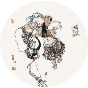 陈涤国画人物相契字画之家