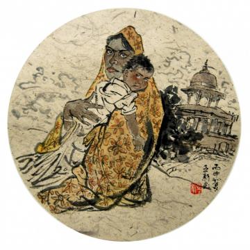 焦亚新国画人物DSC_0034字画之家