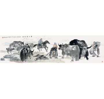 焦亚新国画人物若尔盖风情字画之家