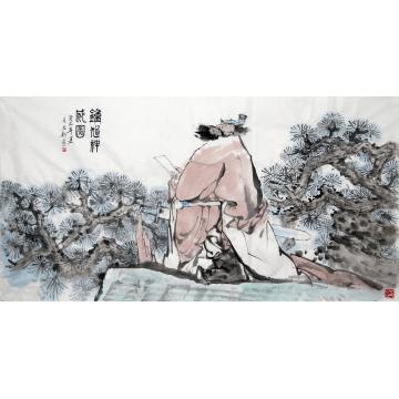 焦亚新国画人物钟馗 2字画之家